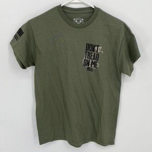 Howitzer Olive Green Short Sleeve Tee Don't Tread On Me